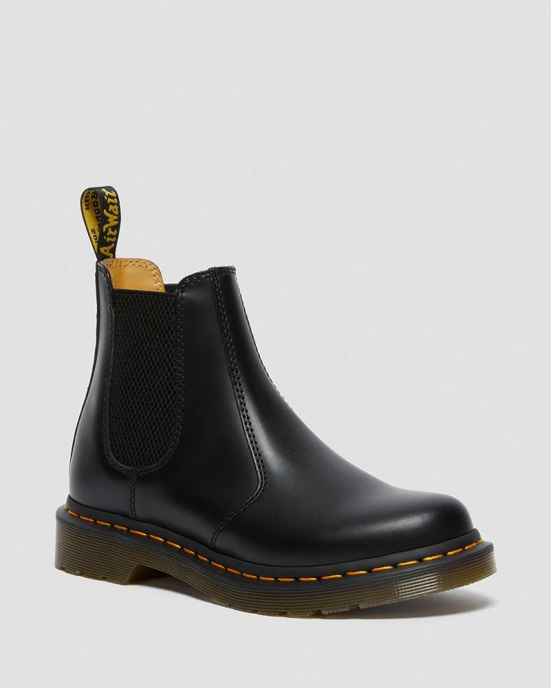 Dr Martens 2976 Smooth Læder Ankelstøvler Dame Sort | DK 34TCE